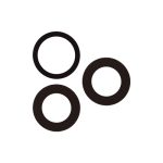 Back Camera Lens (Glass Only) Compatible for iPhone 17 Pro / 17 Pro Max (3 Pieces Set) (Premium)