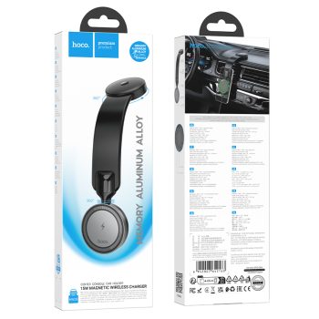 Hoco Magnetic Wireless Fast Charging Car Holder HW29 – Black