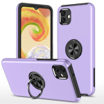 Hybrid Shock Absorbing Case with Kickstand for Samsung Galaxy A07 – Purple