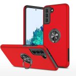 Hybrid Shock Absorbing Case with Kickstand for Samsung Galaxy A17 – Red