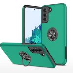 Hybrid Shock Absorbing Case with Kickstand for Samsung Galaxy A17 – Green