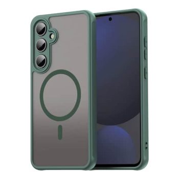 Matte Shield with Magsafe Case for Samsung Galaxy S25 FE – Green