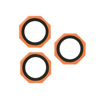 Metal Glass Lens Protection Compatible for iPhone 17 Pro /  17 Pro Max – Orange