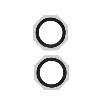 Metal Glass Lens Protection Compatible for iPhone 17 – Silver