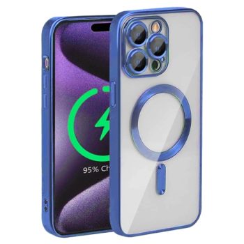 Premium Clear TPU Magsafe Design Case for Apple iPhone 17 – Blue