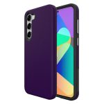 Triangle Shockproof Case With Anti Slip Grains for Samsung Galaxy S25 FE – Deep Purple