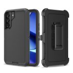 Triple Layer Protection Case & Belt Clip for Samsung Galaxy A17 – Black