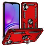 Armor Hybrid Military Case with Ring Kickstand For Samsung Galaxy A07 – Red