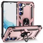 Armor Hybrid Military Case with Ring Kickstand For Samsung Galaxy S25 FE – Rose Golden